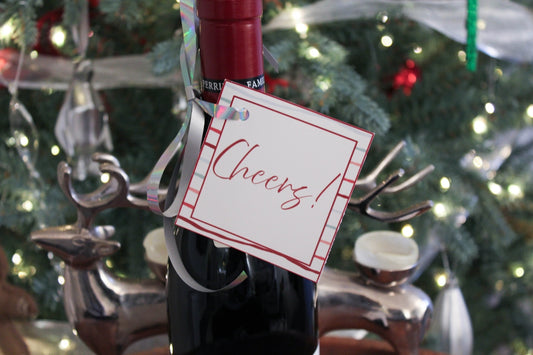 A bottle of wine sitting on top of a table