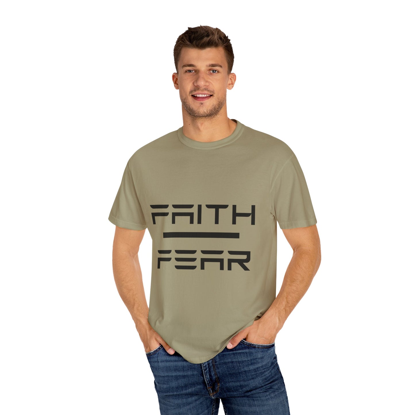 Faith Over Fear T-Shirt, Unisex Graphic Tee, Motivational Shirt, Casual Wear, Gift for Him/Her, Inspirational Apparel, Everyday Comfort