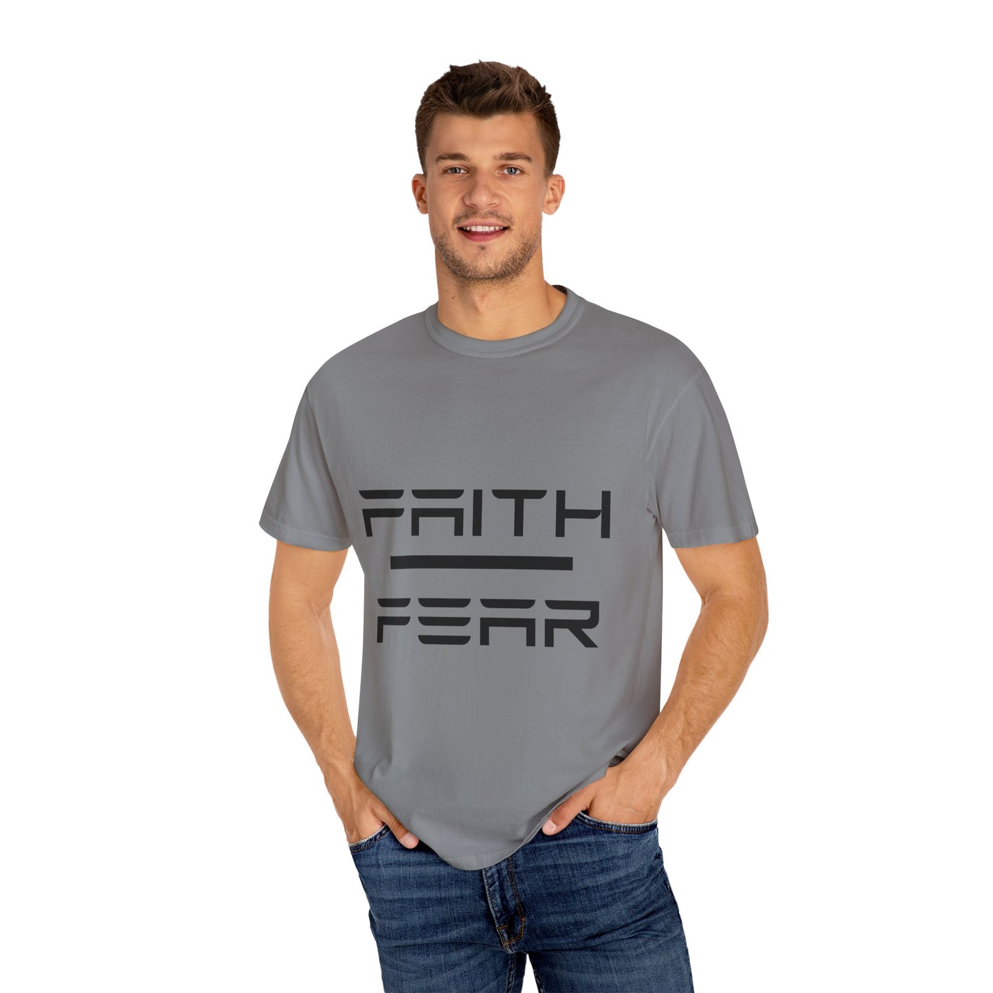 Faith Over Fear T-Shirt, Unisex Graphic Tee, Motivational Shirt, Casual Wear, Gift for Him/Her, Inspirational Apparel, Everyday Comfort