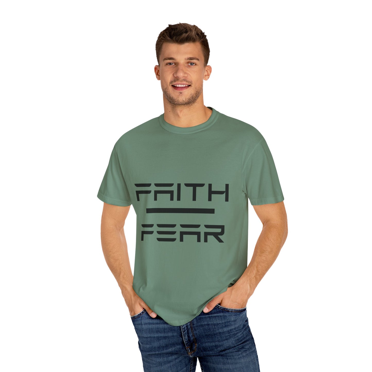 Faith Over Fear T-Shirt, Unisex Graphic Tee, Motivational Shirt, Casual Wear, Gift for Him/Her, Inspirational Apparel, Everyday Comfort