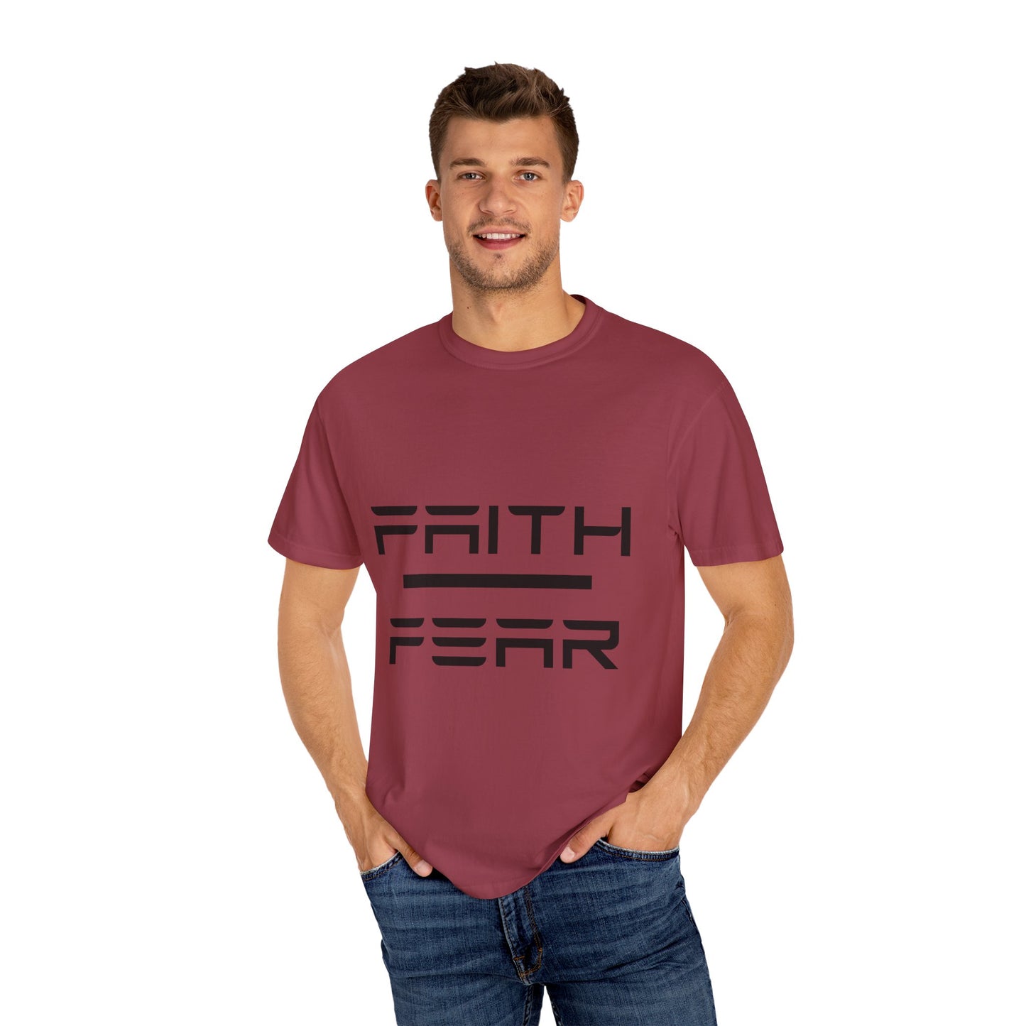 Faith Over Fear T-Shirt, Unisex Graphic Tee, Motivational Shirt, Casual Wear, Gift for Him/Her, Inspirational Apparel, Everyday Comfort