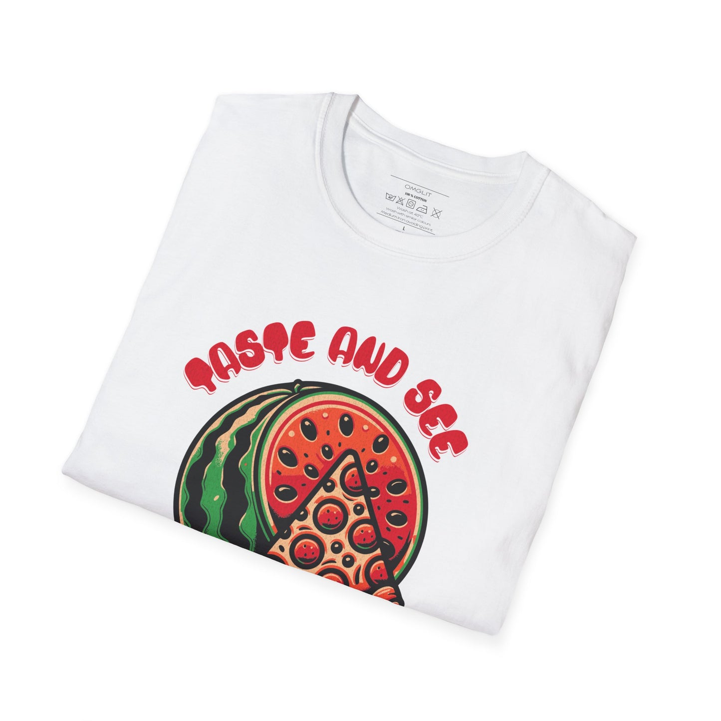 Taste And See The Lord Is Good Whimsical Watermelon T-Shirt, Fun Gift for Summer, Faith-Inspired Tee, Cute Casual Style, Unisex Fruit Shirt