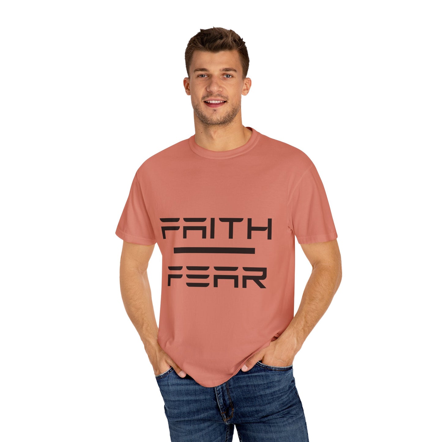 Faith Over Fear T-Shirt, Unisex Graphic Tee, Motivational Shirt, Casual Wear, Gift for Him/Her, Inspirational Apparel, Everyday Comfort