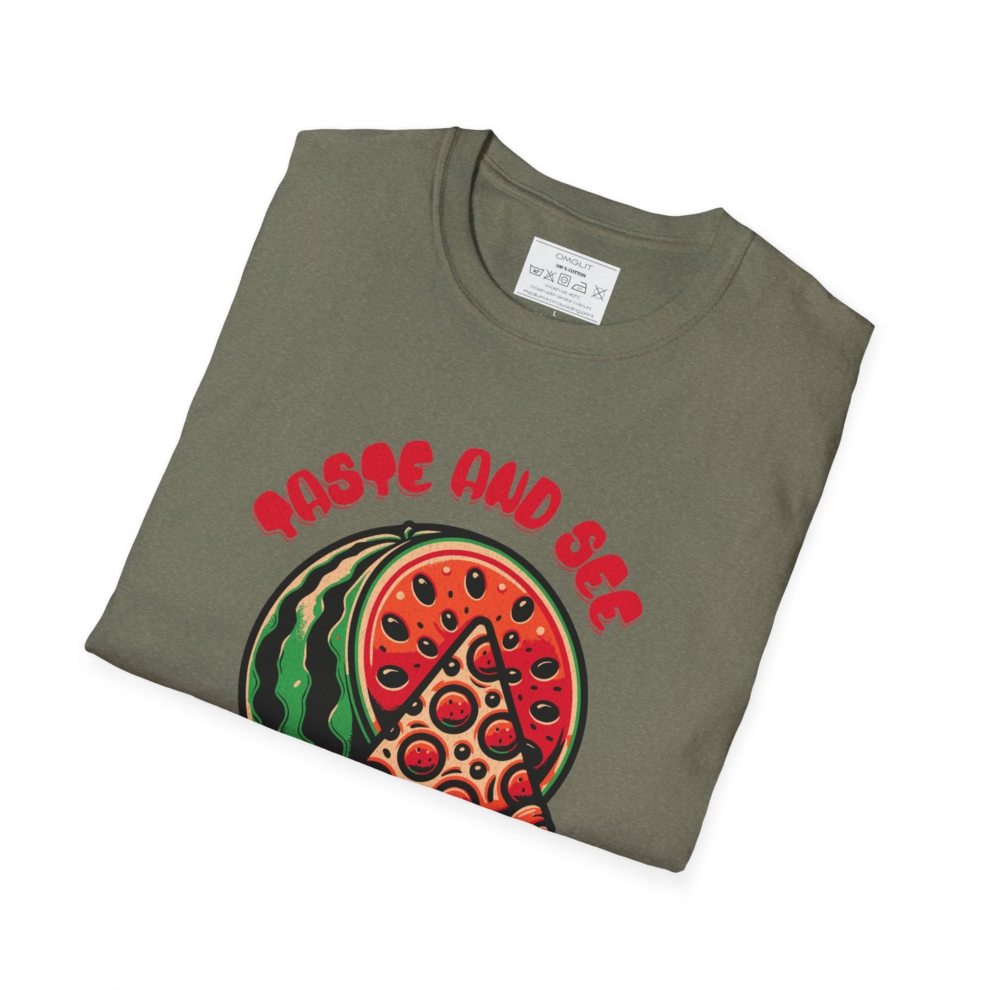 Taste And See The Lord Is Good Whimsical Watermelon T-Shirt, Fun Gift for Summer, Faith-Inspired Tee, Cute Casual Style, Unisex Fruit Shirt