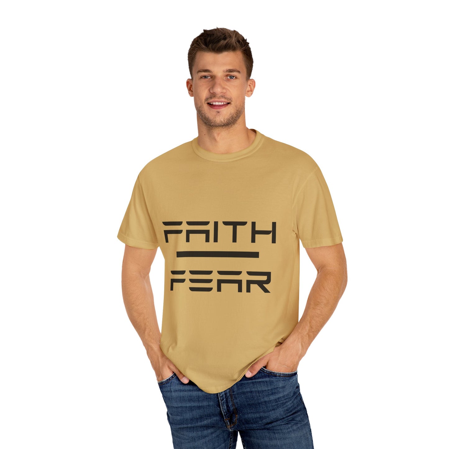 Faith Over Fear T-Shirt, Unisex Graphic Tee, Motivational Shirt, Casual Wear, Gift for Him/Her, Inspirational Apparel, Everyday Comfort