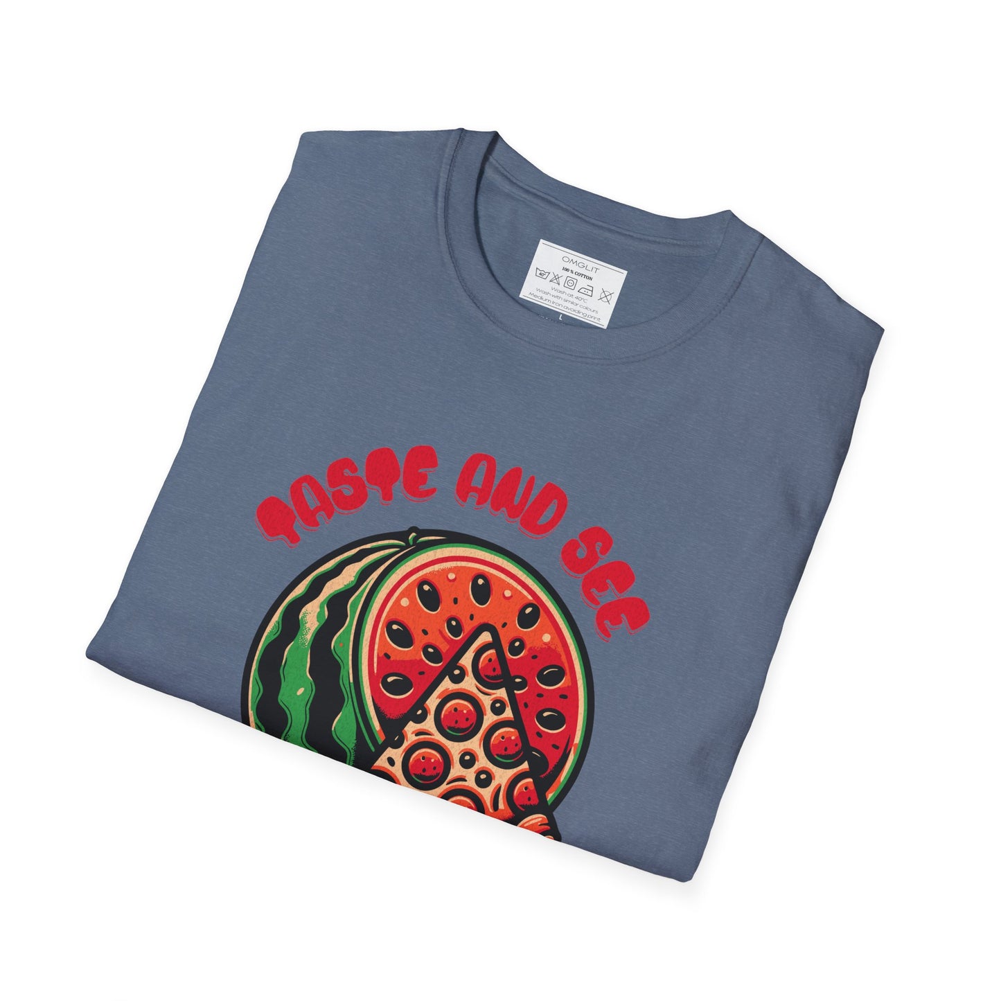 Taste And See The Lord Is Good Whimsical Watermelon T-Shirt, Fun Gift for Summer, Faith-Inspired Tee, Cute Casual Style, Unisex Fruit Shirt