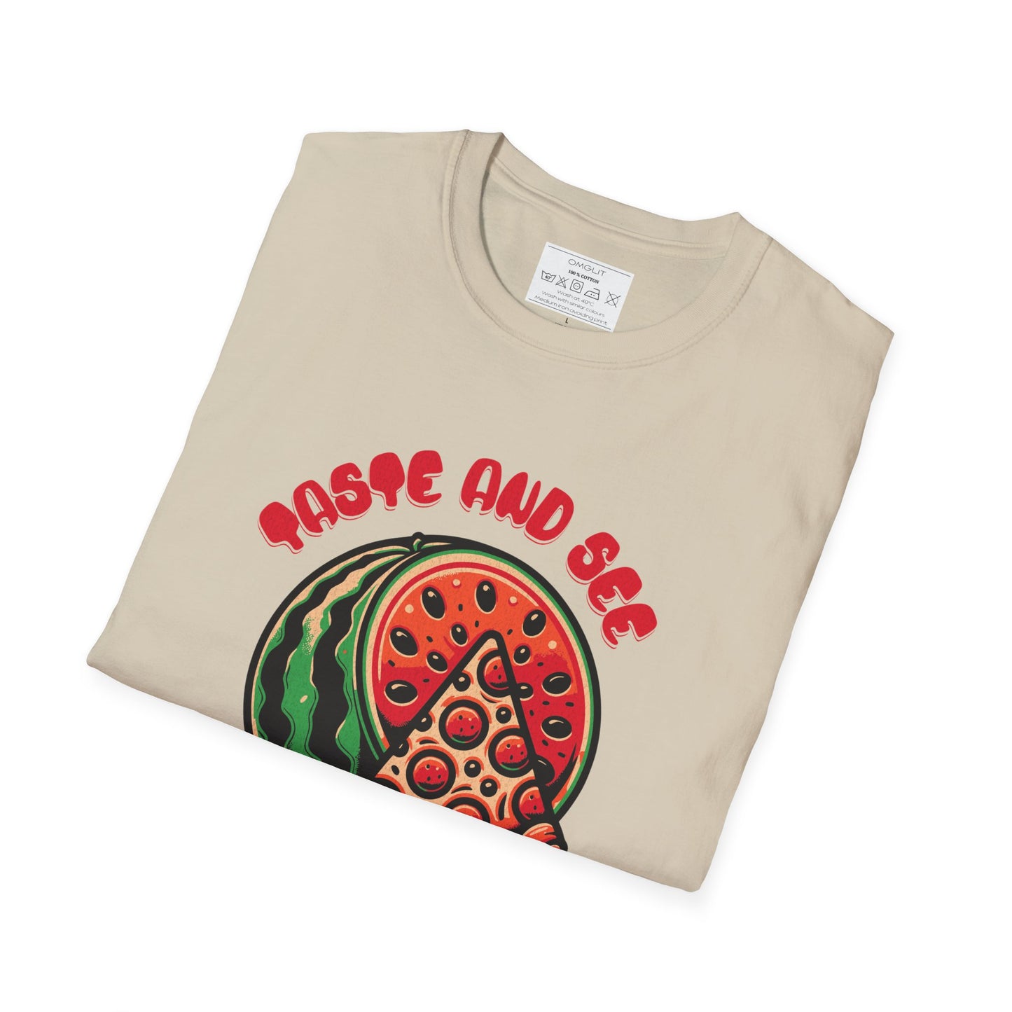 Taste And See The Lord Is Good Whimsical Watermelon T-Shirt, Fun Gift for Summer, Faith-Inspired Tee, Cute Casual Style, Unisex Fruit Shirt