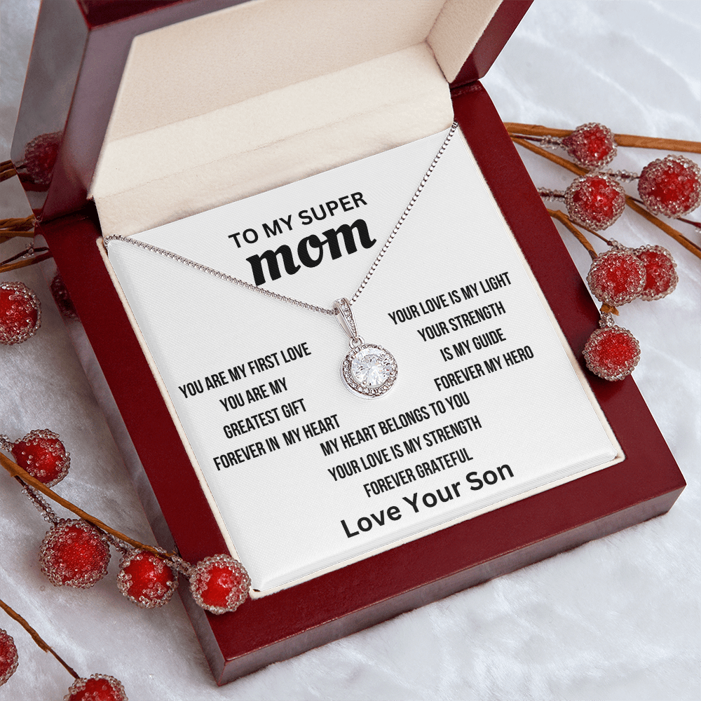 "Mom, My First Love, My Forever Heart" ❤️ Necklace