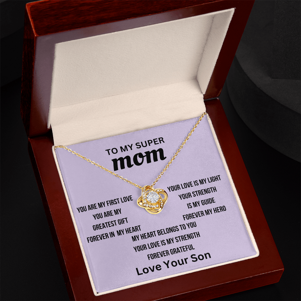 Super Mom Heartfealt love necklace- Perfect gift for her