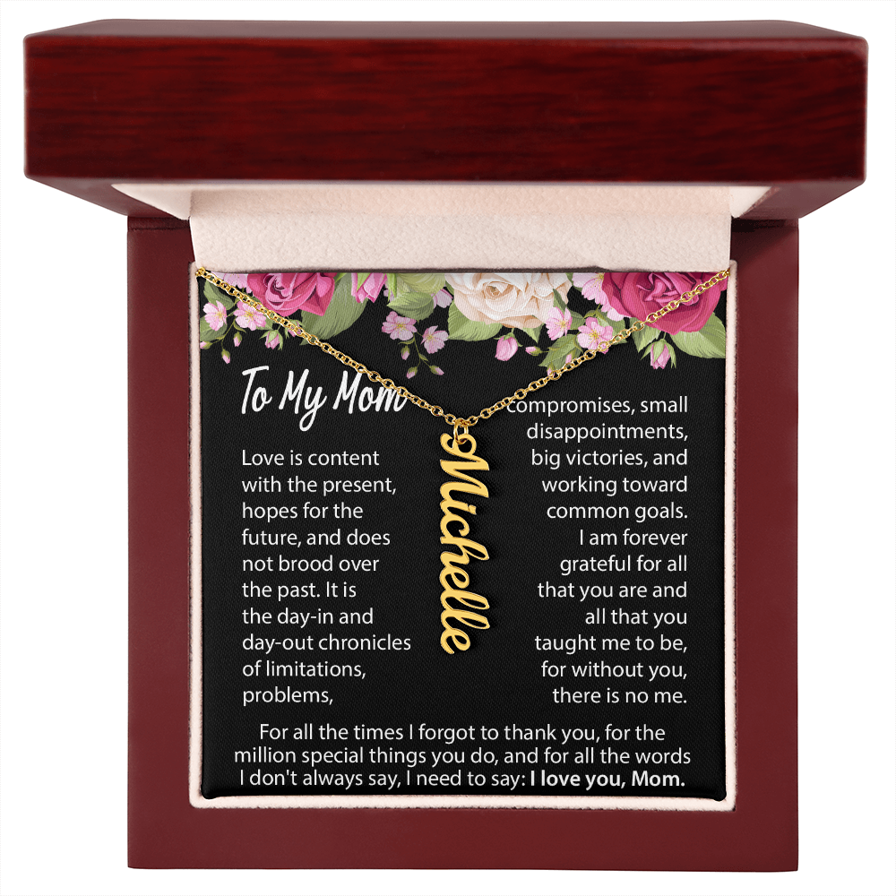 to my mom personlized necklace