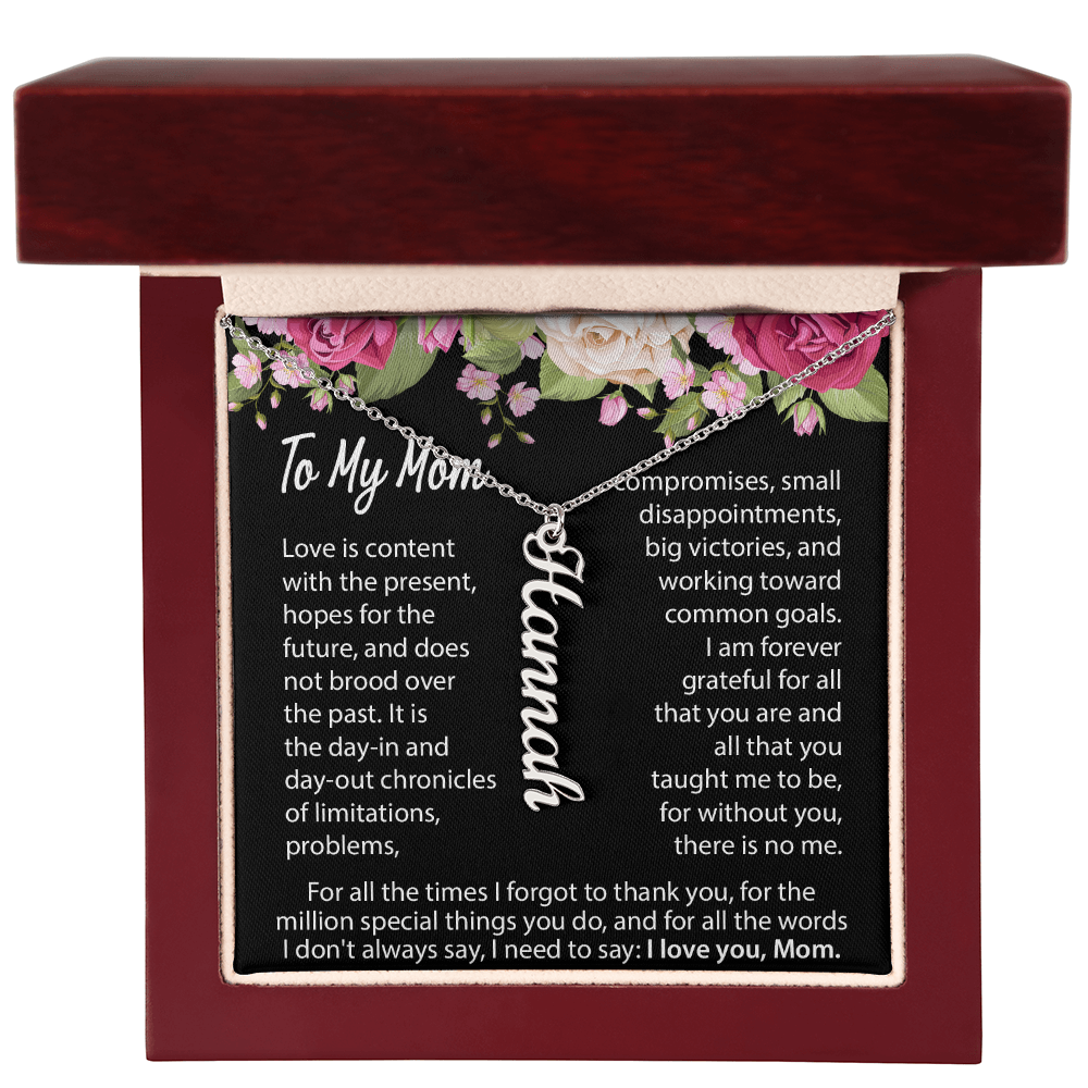 to my mom personlized necklace