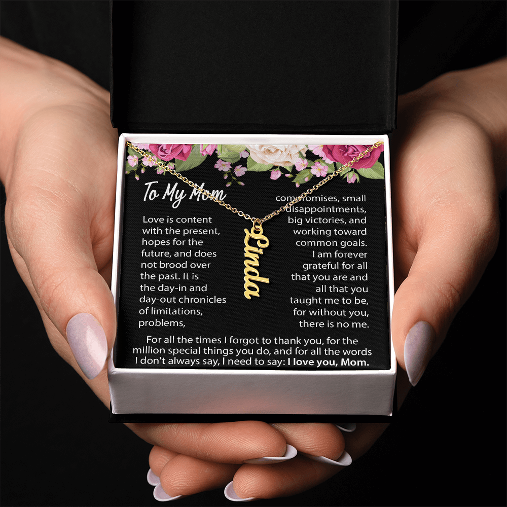 to my mom personlized necklace