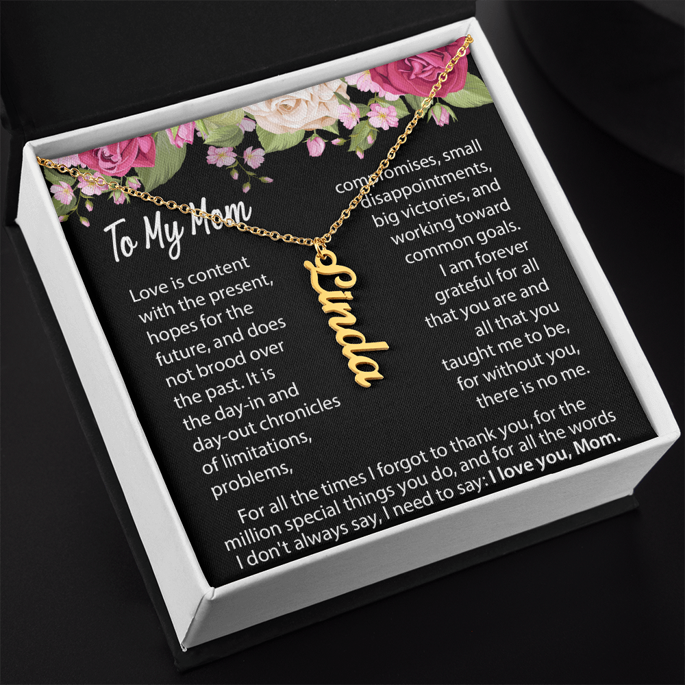 to my mom personlized necklace