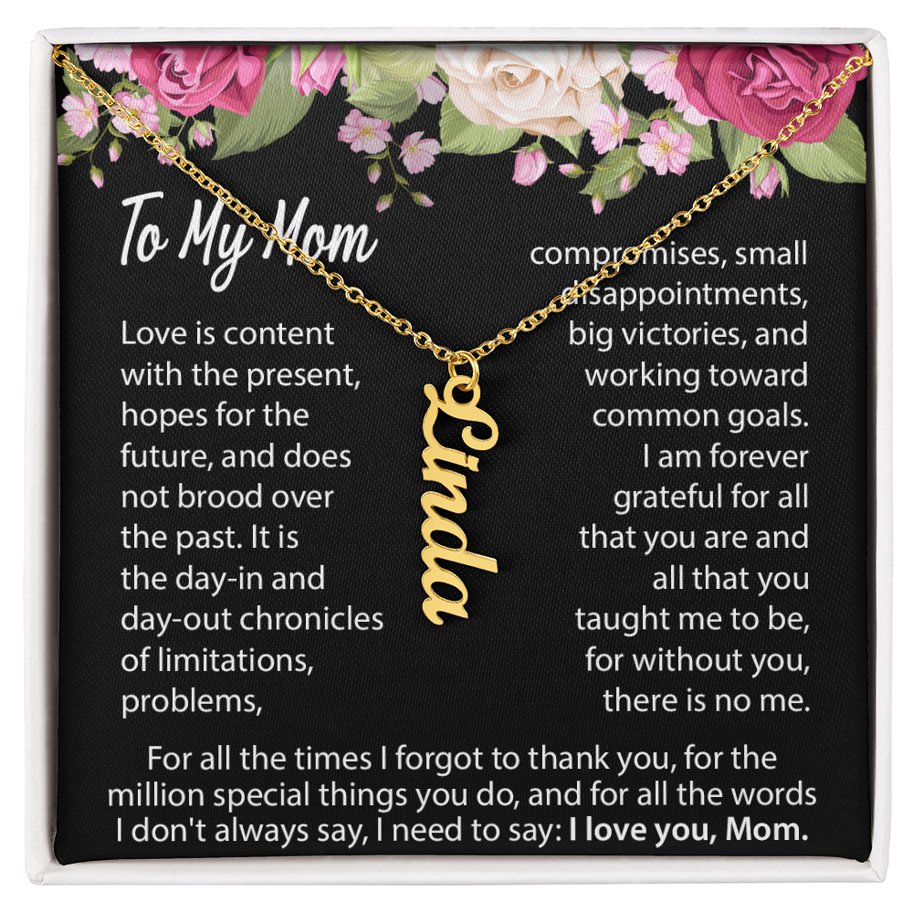 to my mom personlized necklace