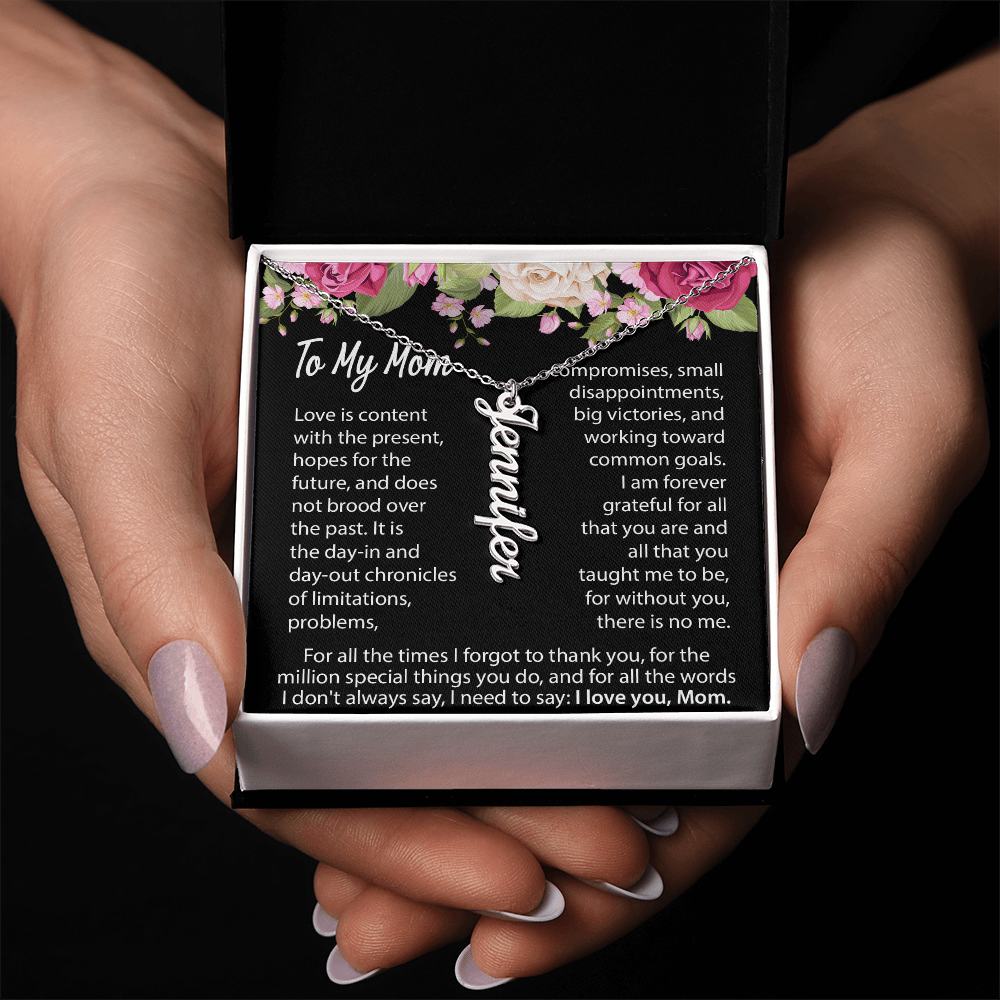 to my mom personlized necklace