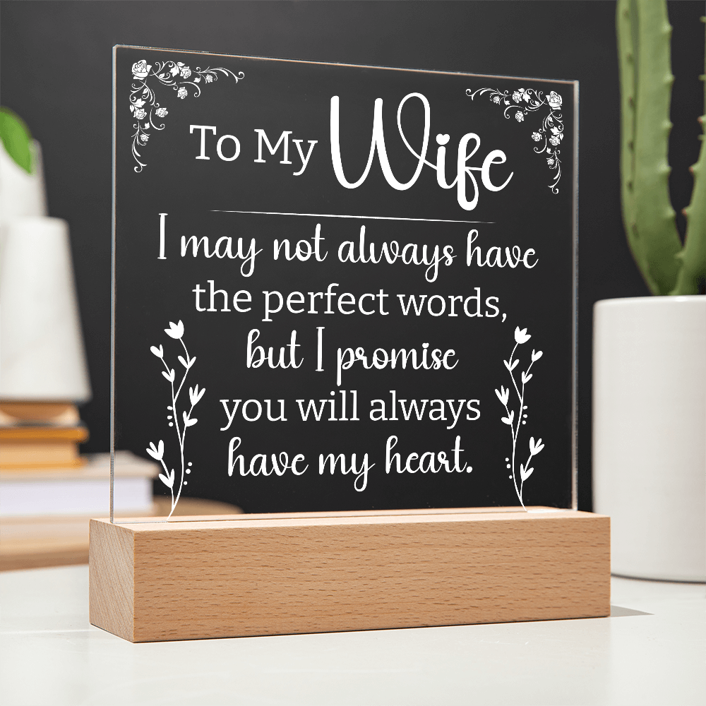to my wife perfect