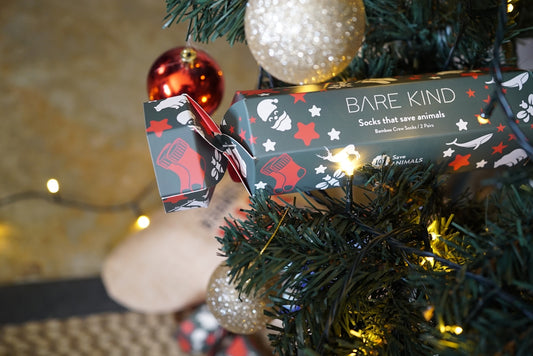 A close up of a christmas tree with ornaments