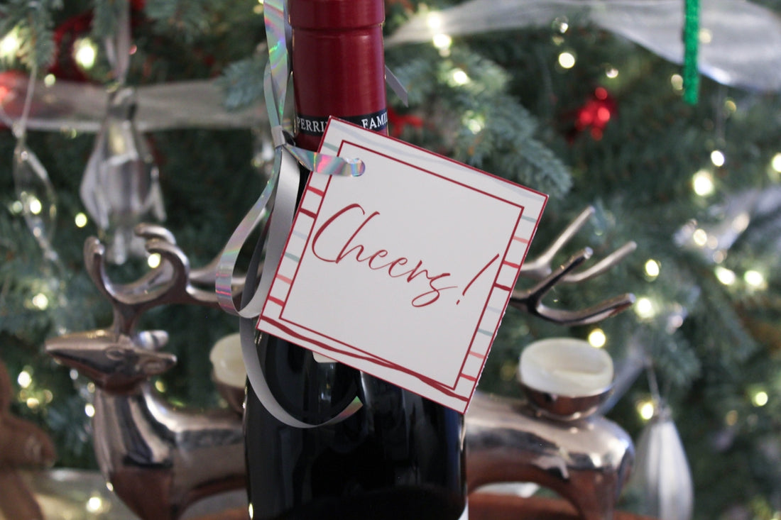 A bottle of wine sitting on top of a table