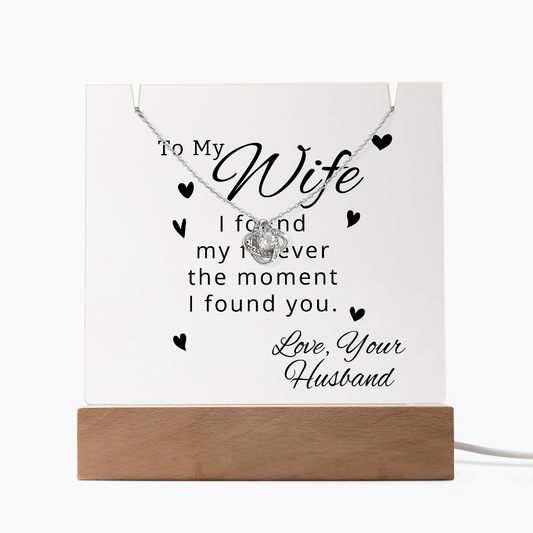 Beautiful Necklace and Romantic Keepsake To Your Wife