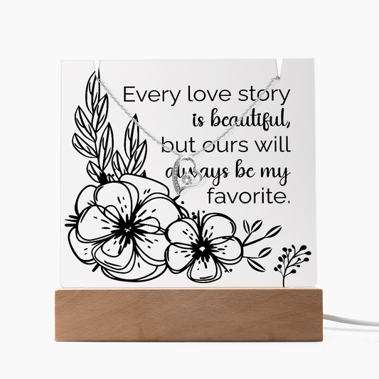 Make Your Perfect Love into s beautiful Love story-To My Wife Keepsake and Neclace